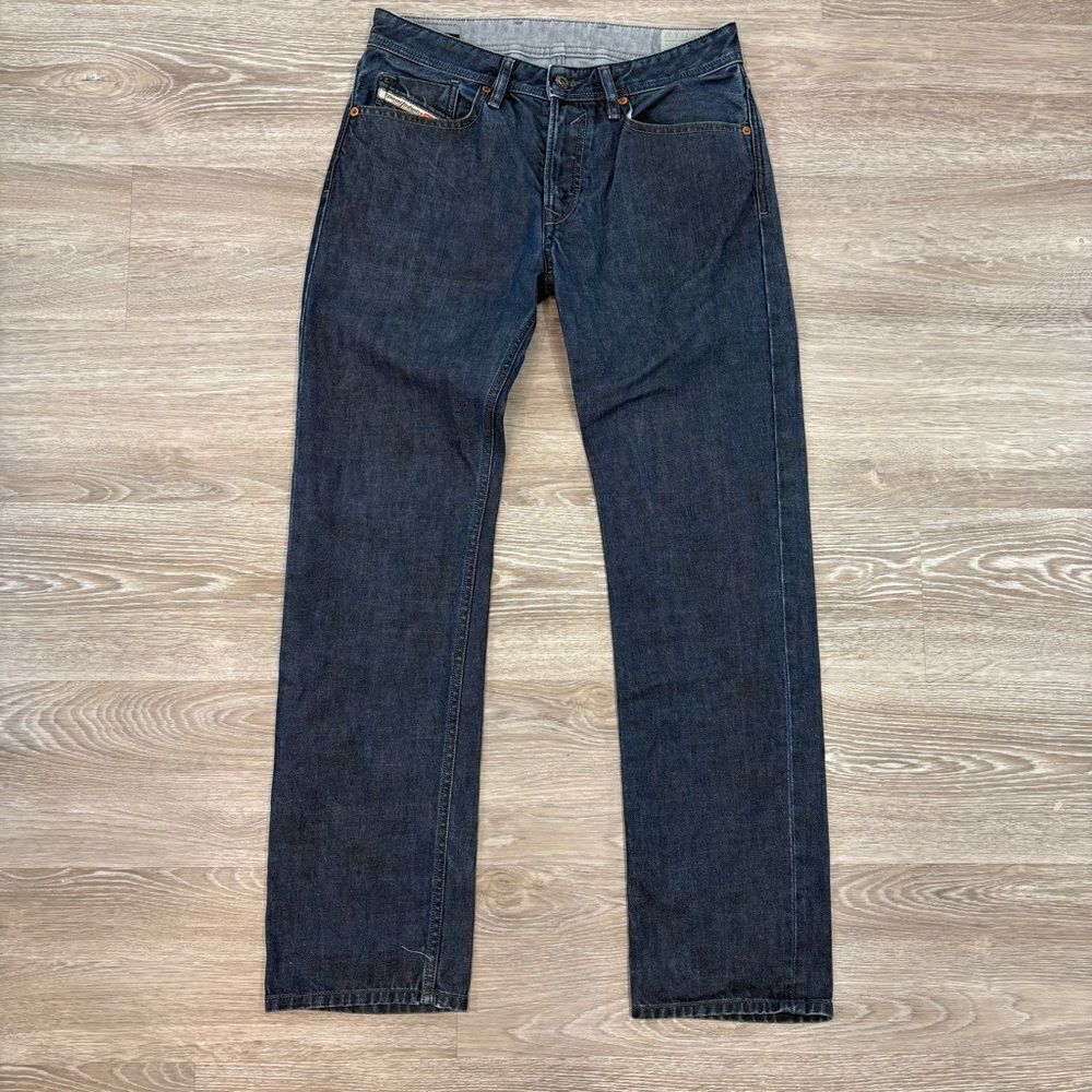 Men’s Diesel Waykee Regular Straight Dark Blue Jeans 29 x 30
